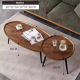 Northern European style, simple and practical small table for use beside the sofa in a small living room. Wooden legs, round design, perfect as a tea table or small coffee table.