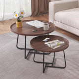 Factory-made coffee table, multi-functional table, modern and minimalist design, perfect for small living spaces. Round combination coffee table/tea table for home use.