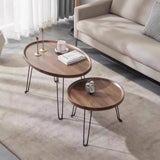 Customized wholesale folding Nordic-style bedside tables, simple round small tables for home use in living rooms or small apartments