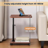 Simple side table, movable coffee table for living room corners, bedside table for bedrooms, raised bedside cabinet, small tea table