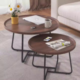Factory-made coffee table, multi-functional table, modern and minimalist design, perfect for small living spaces. Round combination coffee table/tea table for home use.