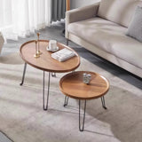Customized wholesale folding Nordic-style bedside tables, simple round small tables for home use in living rooms or small apartments