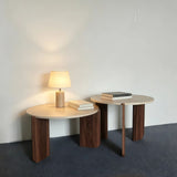 Simplicity and tranquility characterize this minimalist living room with a low table. Ideal for guesthouses, apartments, or small spaces. Perfect as a household furniture piece or as a pair of coffee tables.
