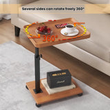 Simple side table, movable coffee table for living room corners, bedside table for bedrooms, raised bedside cabinet, small tea table