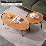 Northern European style, simple and practical small table for use beside the sofa in a small living room. Wooden legs, round design, perfect as a tea table or small coffee table.
