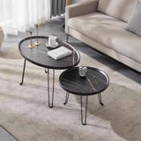 Customized wholesale folding Nordic-style bedside tables, simple round small tables for home use in living rooms or small apartments