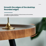 Northern European style, simple and practical small table for use beside the sofa in a small living room. Wooden legs, round design, perfect as a tea table or small coffee table.