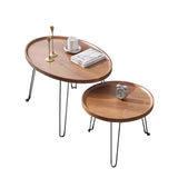 Customized wholesale folding Nordic-style bedside tables, simple round small tables for home use in living rooms or small apartments