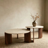 Simplicity and tranquility characterize this minimalist living room with a low table. Ideal for guesthouses, apartments, or small spaces. Perfect as a household furniture piece or as a pair of coffee tables.